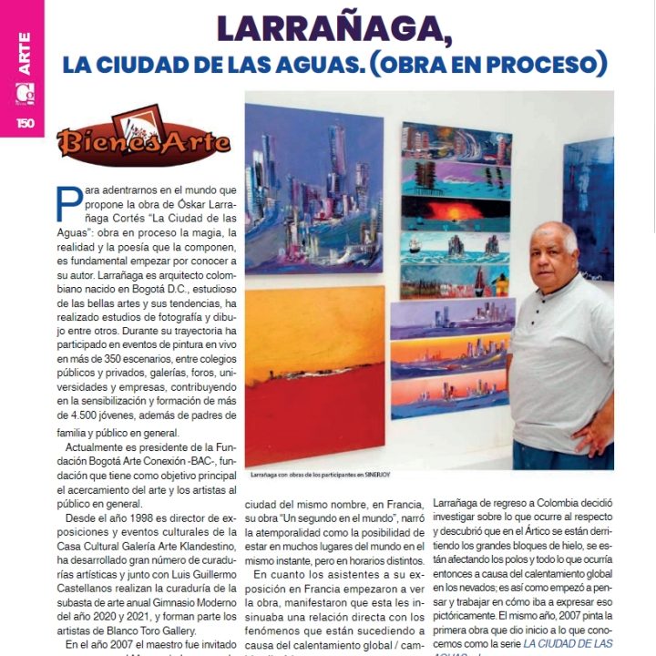 La revista EL CONGRESO destacó al artista Oskar Larragaña