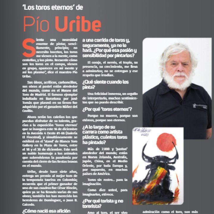 La revista100 LIDERES DEL VALLE DEL CAUCA destacó al PÍO URIBE